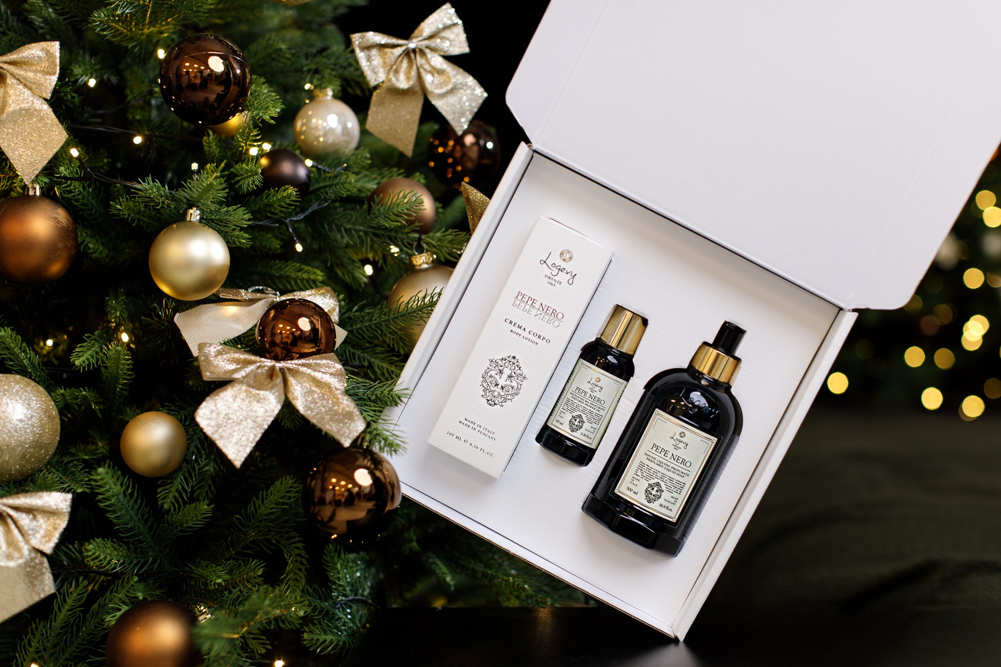 Logevy Firenze 1965 PEPE NERO Body Care Gift Box