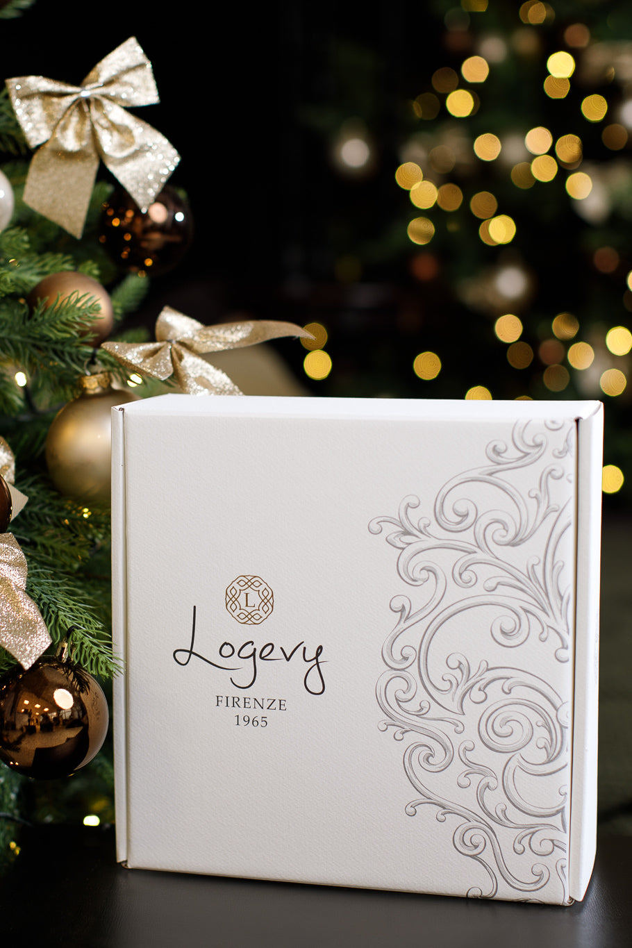 Logevy Firenze 1965 Gift Box - Soap "Viola Candita" + Room Fragrance "Champagne"